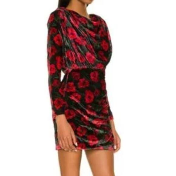 Lovers and Friends Jackie Mini Dress in French Rose Floral NWT Size Large - Picture 2 of 4